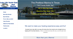 Desktop Screenshot of lakelbjmarina.com